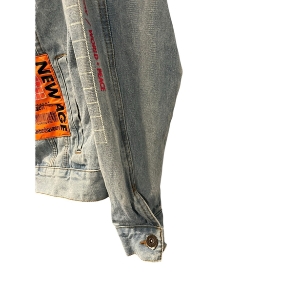 Trademark Brooklyn Cloth Men's Size Small Denim Blue Jacket New Age Graphic - Picture 7 of 12